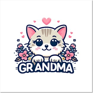 Grandma's Kitten Posters and Art